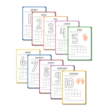 Plastelinowe cyferki nauka liczb 1-10