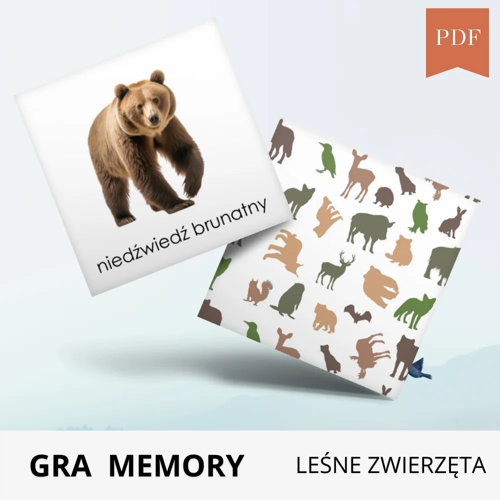 gra memory leśne zwierzeta