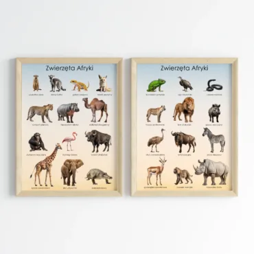 zwierzęta Afryki do druku