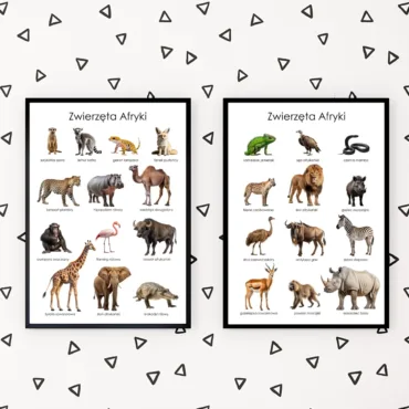 zwierzęta Afryki do druku