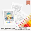 Kolorowanki Wielkanoc - kolorowanie po numerach