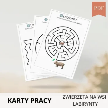 Alternative view of Zwierzęta na wsi- Labirynty 8 poziomów