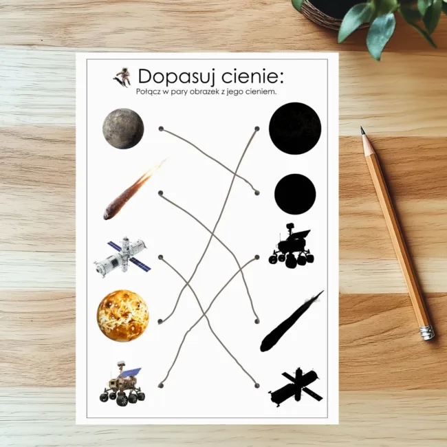 Cienie kosmos do druku