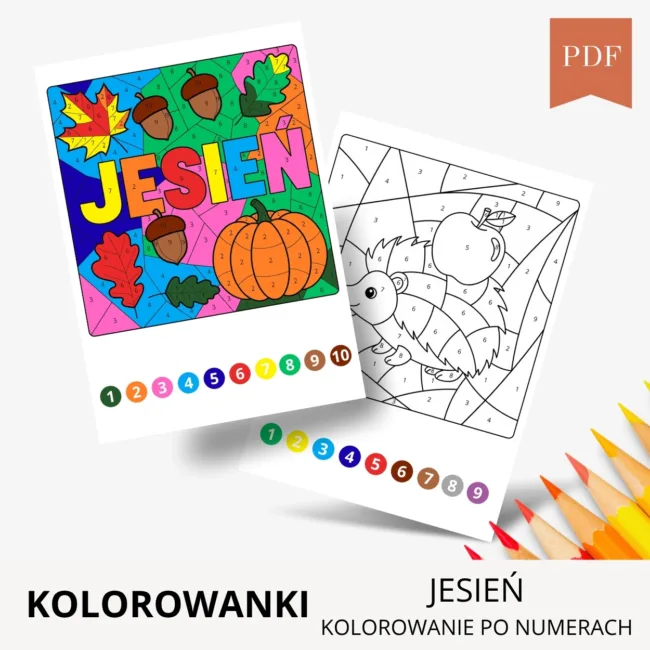 Jesienne kolorowanki do druku
