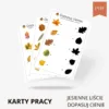 Karty pracy dopasuj cień jesienne liście PDF
