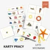 Lato wycinanki do druku – zestaw PDF dla dzieci