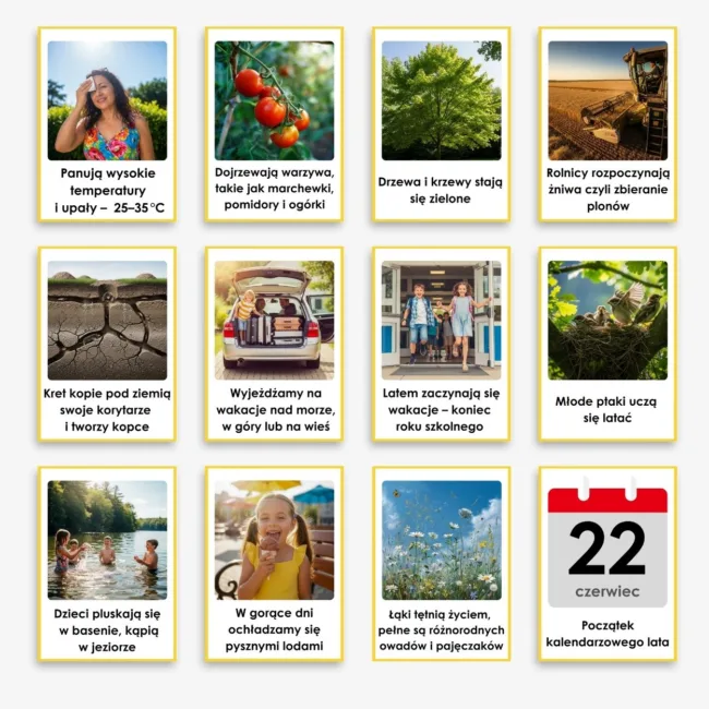 Oznaki lata dla dzieci