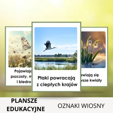 Oznaki wiosny dla dzieci