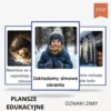 Plansze edukacyjne oznaki zimy przedszkole do druku