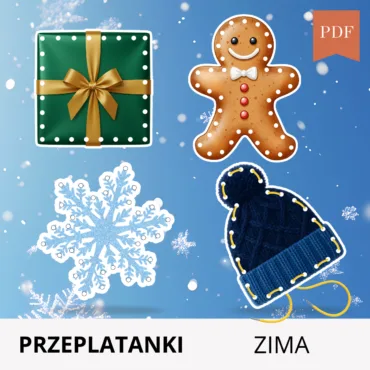 Przeplatanki i nawlekanki zimowe wzory