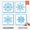 Układanki płatki śniegu
