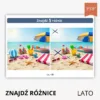 Znajdź różnice Lato i Wakacje do druku PDF