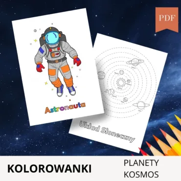 astronauta kolorowanka