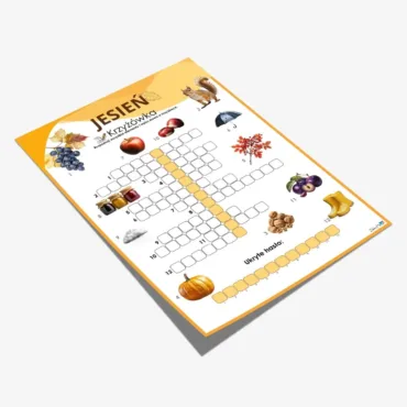 dary jesieni krzyżówka karty pracy