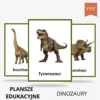 dinozaury do druku plansze edukacyjne