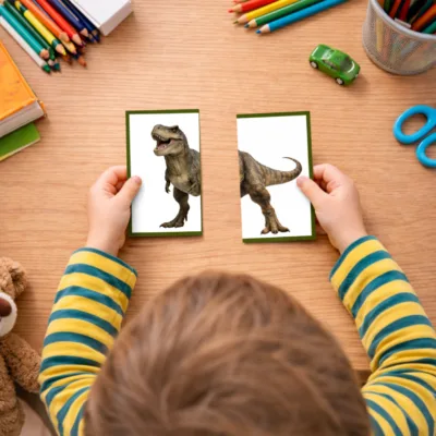dinozaury puzzle dla dzieci do druku PDF
