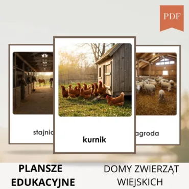 domy zwierząt wiejskich do druku