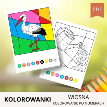kolorowanki do wydrukowania wiosna kolorowanie po numerach