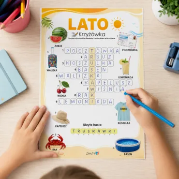 letnia krzyżówka do wydruku pdf