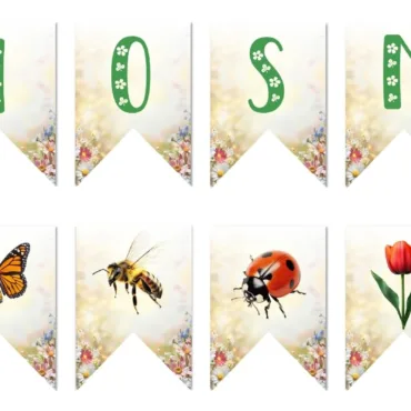 napis wiosna na gazetke