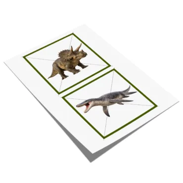 prehistoryczne zwierze puzzle do druku