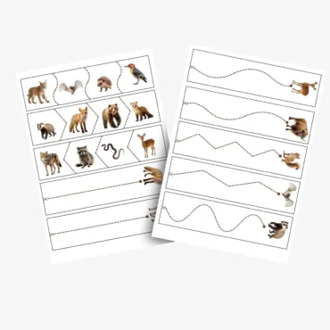 proste wycinanki dla dzieci do druku