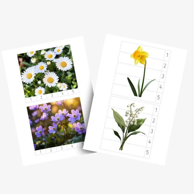puzzle paskowe wiosenne kwiaty pdf