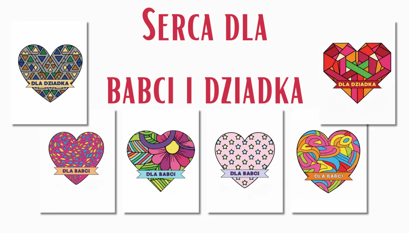 serce dla babci i dziadka praca plastyczna