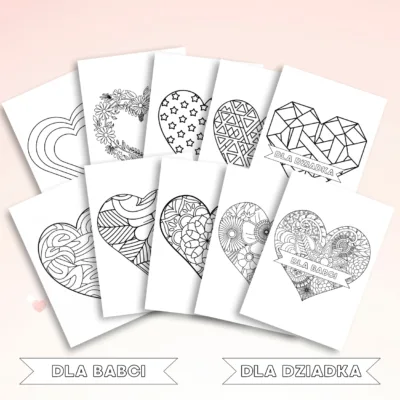 serduszka dla babci i dziadka