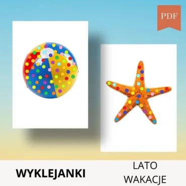 szablony do wyklejania plasteliną lato
