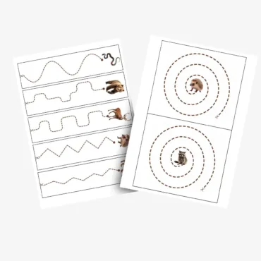 wycinanka dla dzieci do druku ze zwierzętami leśnymi PDF