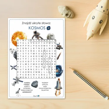 wykreślanka o kosmosie