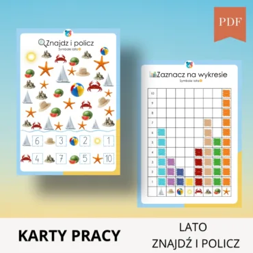 znajdź i policz lato wyszukiwanka do druku