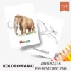 zwierzęta prehistoryczne kolorowanki PDF